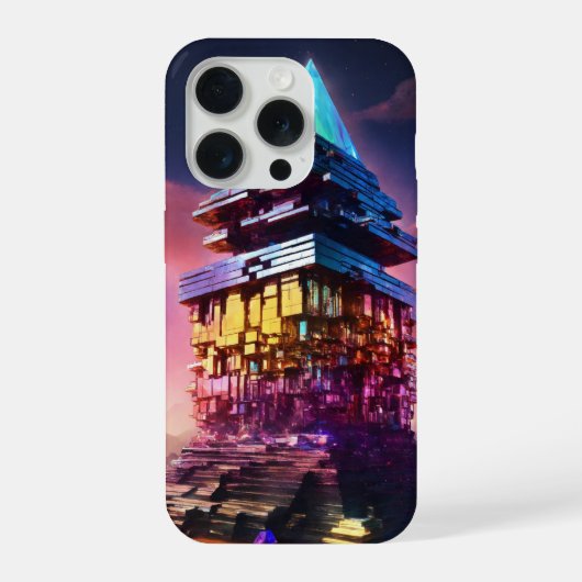 Bismutkristal iPhone Hoesje (Achterkant)