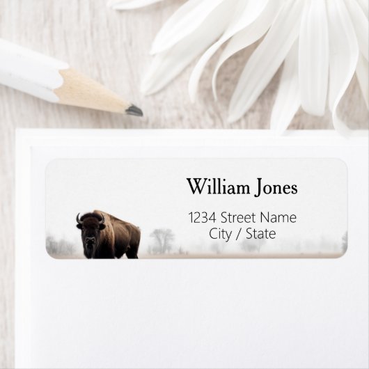 Bison-adreslabels Etiket (Insitu)