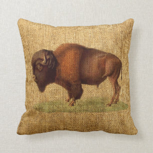  Bison American Buffalo Illustration Kussen