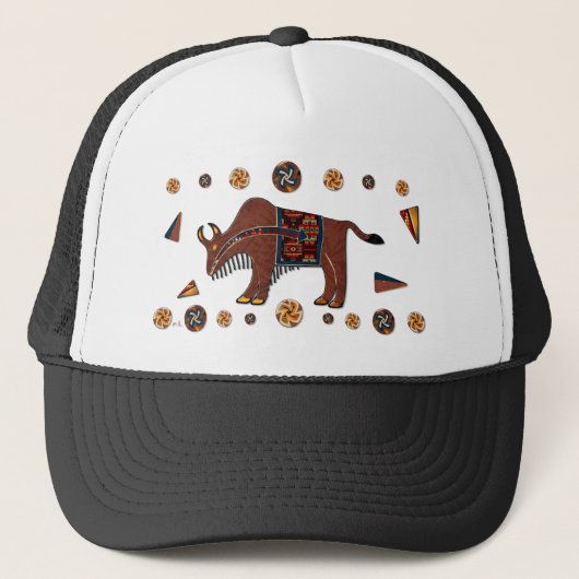 Bison Americana 3D Trucker Pet (Voorkant)