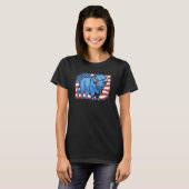 Bison Animal Wildlife  American Bison T-shirt (Voorkant volledig)