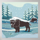 Bison Art Poster (Voorkant)