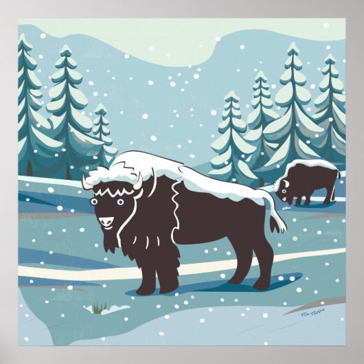 Bison Art Poster (Voorkant)