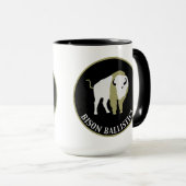 Bison Ballistics Ceramic Coffee Mok (Voorkant rechts)