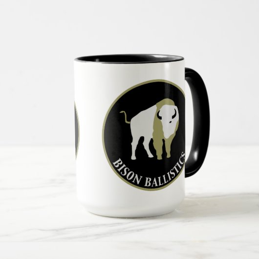 Bison Ballistics Ceramic Coffee Mok (Voorkant rechts)