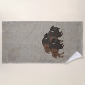 Bison Beach Towel Strandlaken (Voorkant)