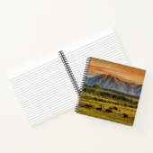 Bison bij Sunrise Notitieboek (Binnen)