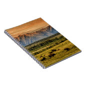 Bison bij Sunrise Notitieboek (Rechterzijde)