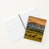 Bison bij Sunrise Notitieboek (Binnen)