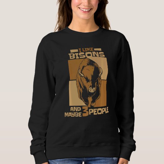 Bison Bisons Buffalo Bull 1 Trui (Voorkant)