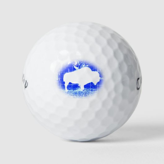 Bison Blues Golfballen (Voorkant)