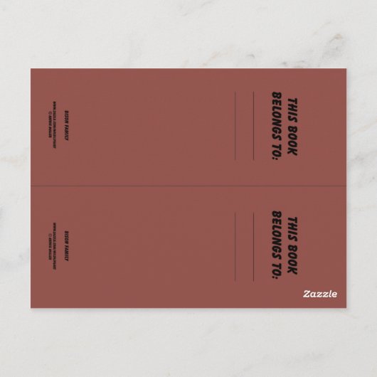 Bison-boekmarkeringen Briefkaart (Achterkant)