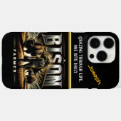 Bison Boerderij verkennen op Sunny Prairie Case-Mate iPhone Case (Achterkant (horizontaal))