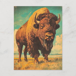 Bison  briefkaart