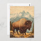 Bison  briefkaart (Voorkant / Achterkant)