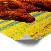 Bison Buffalo American Art Poster (Hoek)