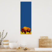 Bison Buffalo American Art Poster (Keuken)