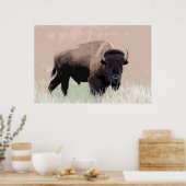 Bison Buffalo American Artwork Poster (Keuken)