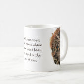 Bison Buffalo Animal Spirit Wilderness Quote Koffiemok (Voorkant rechts)