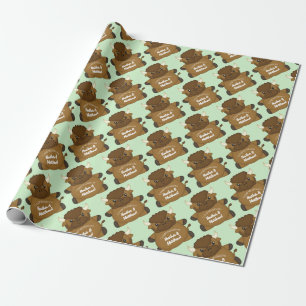Bison Buffalo-Baby shower Cadeaupapier