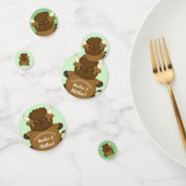 Bison Buffalo Baby shower Green Confetti (Groep)