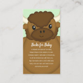 Bison Buffalo Baby shower Green Informatiekaartje (Voorkant)