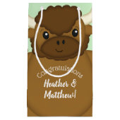 Bison Buffalo Baby shower Green Klein Cadeauzakje (Voorkant)