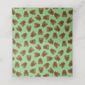 Bison Buffalo Baby shower Green Plaatskaartje (Binnenkant ongevouwen)