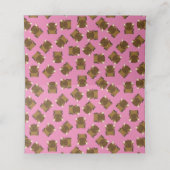 Bison Buffalo Baby shower Roze Plaatskaartje (Binnenkant ongevouwen)