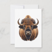 Bison / Buffalo Bedankkaart (Voorkant)