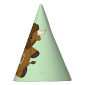 Bison Buffalo Birthday Party Green Feesthoedjes (Rechts)