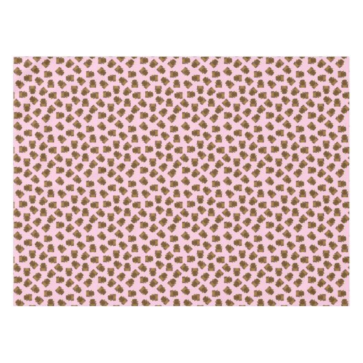 Bison Buffalo Birthday Party roze Tafelkleed (Voorkant (Horizontaal))