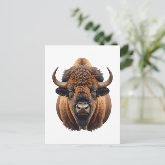 Bison / Buffalo Briefkaart (Staand voorkant)