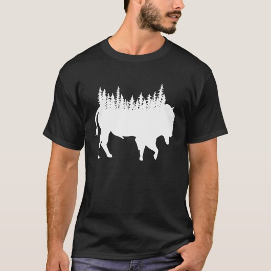 Bison Buffalo Buffalo National Park Natural Americ T-shirt (Voorkant)