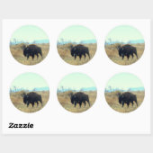 Bison Buffalo Bull Sticker (Vel)