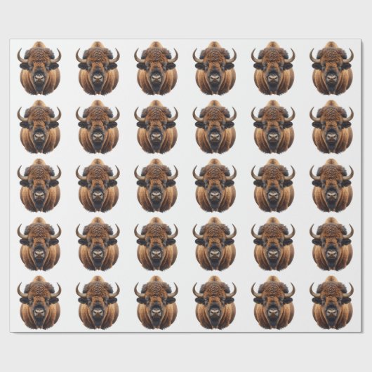 Bison / Buffalo Cadeaupapier (Vlak)