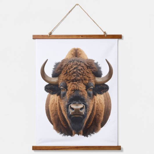 Bison / Buffalo Hangend Wandkleed (Voorkant)