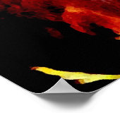 Bison Buffalo Hoofd Amerikaans Kunstwerk Poster (Hoek)