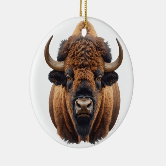 Bison / Buffalo Keramisch Ornament (Rechts)