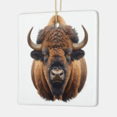 Bison / Buffalo Keramisch Ornament (Links)