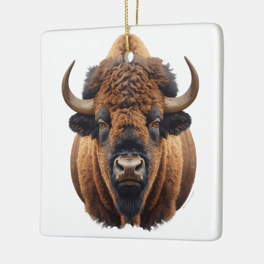 Bison / Buffalo Keramisch Ornament (Links)