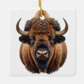 Bison / Buffalo Keramisch Ornament (Voorkant)