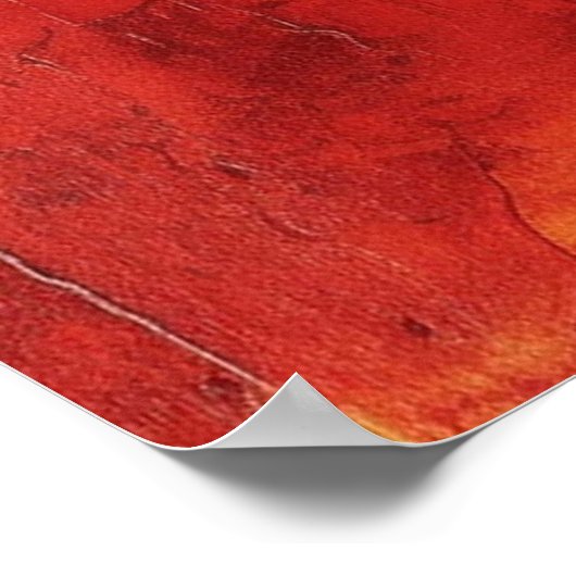 Bison Buffalo Kleurrijke Abstracte Moderne Schilde Poster (Hoek)