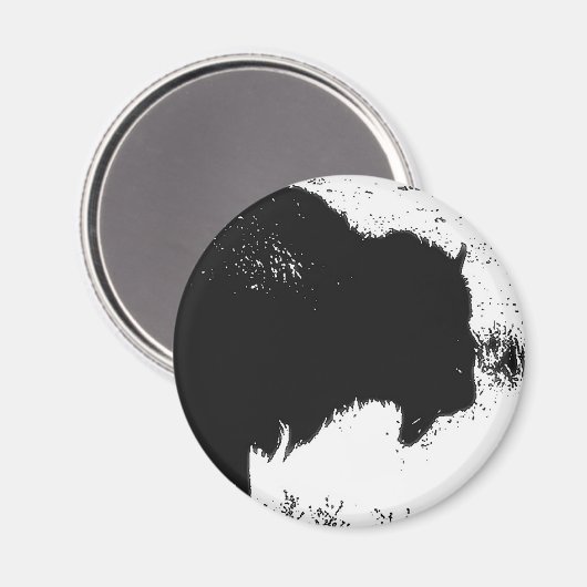 Bison - Buffalo Magneet (Voorkant / Achterkant)