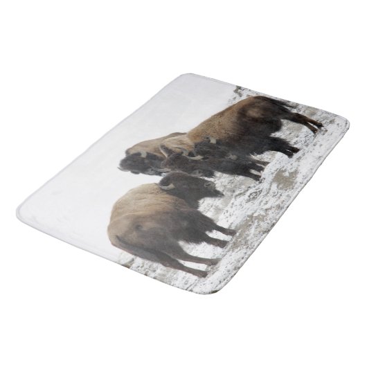 Bison Buffalo Mancave, Cabin Entryway Rug of Mat (Gekanteld)