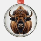 Bison / Buffalo Metalen Ornament (Voorkant)