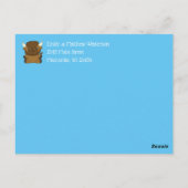 Bison Buffalo Nieuwe Baby Aankondiging Briefkaart (Achterkant)