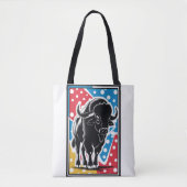 Bison - Buffalo Pop Art Tote Bag (Voorkant)