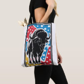 Bison - Buffalo Pop Art Tote Bag (Dichtbij)