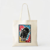 Bison - Buffalo Pop Art Tote Bag (Voorkant)
